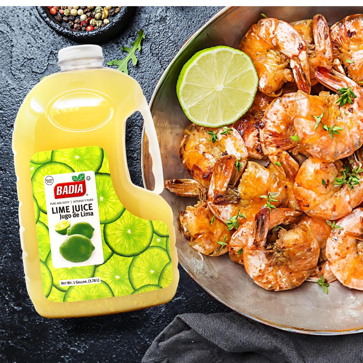 Badia lime juice label signals trusted heritage since 1967 for cooks.