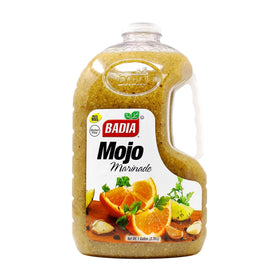 Badia Mojo Criollo Marinade bottle-pour highlights bold garlic and citrus for grilled meats