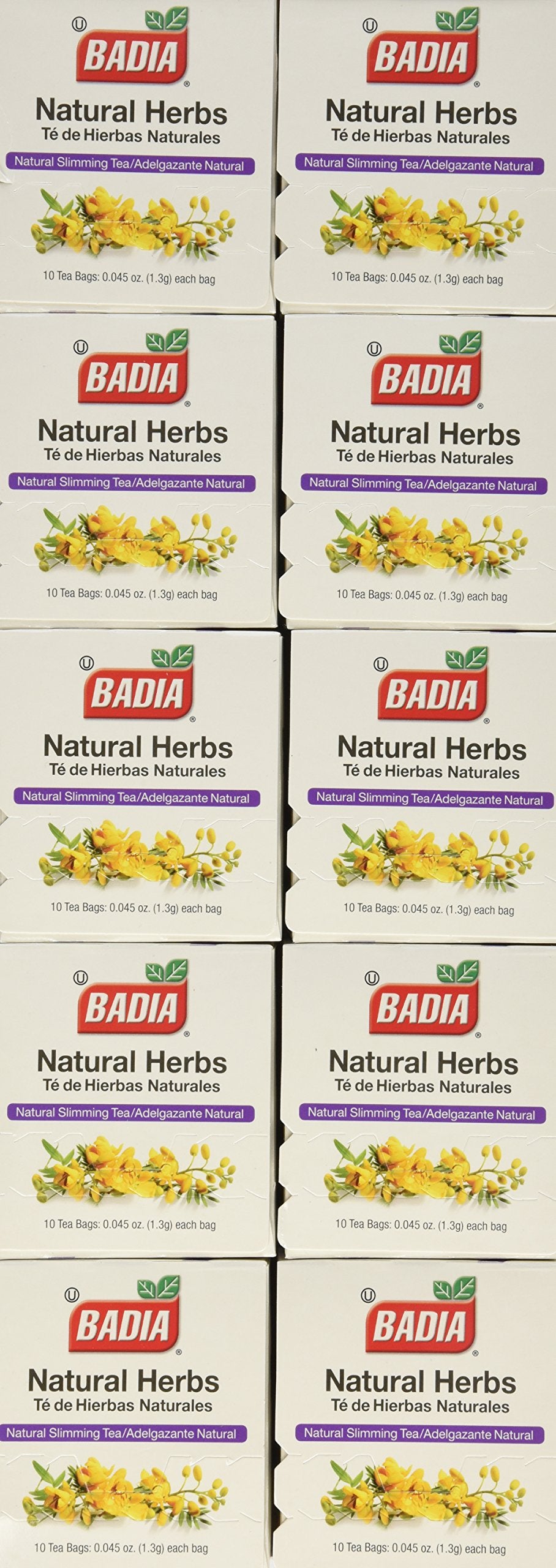 Badia natural herb tea bag box—caffeine-free after-dinner ritual for gentle digestion