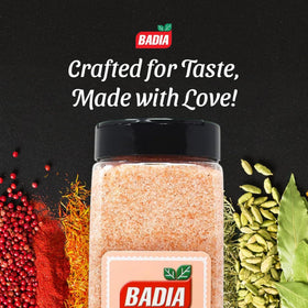 Badia Pink Himalayan Salt enhances flavor on grill-ready meats and vegetables.