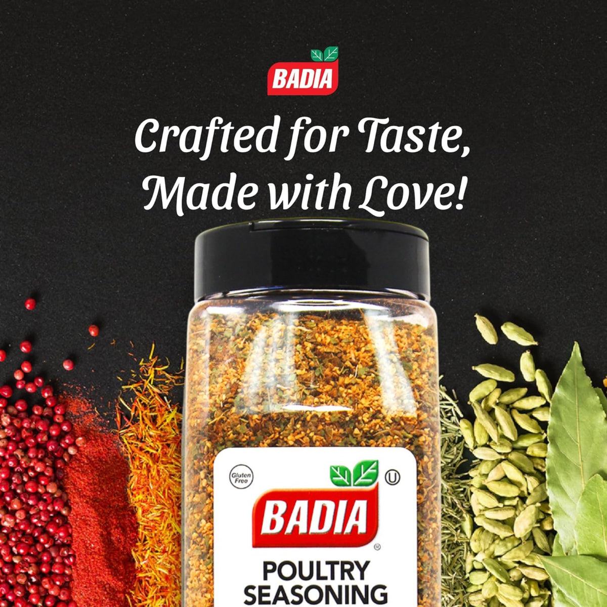 Badia Poultry Seasoning Southern Blend rub adds aromatic zest for roasting.