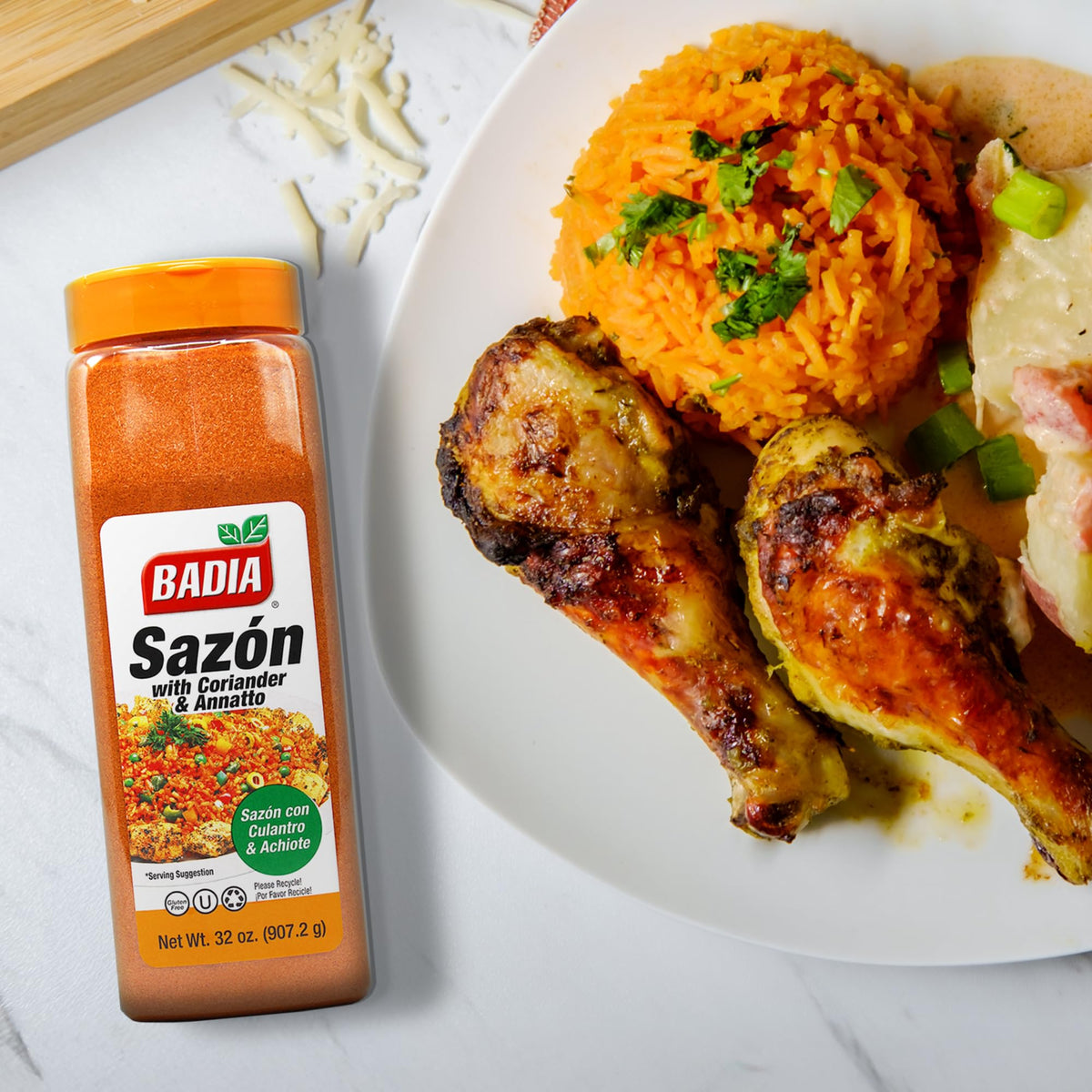 Seasoned beef with Badia Sazon delivers balanced spice and savor.