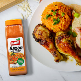 Seasoned beef with Badia Sazon delivers balanced spice and savor.