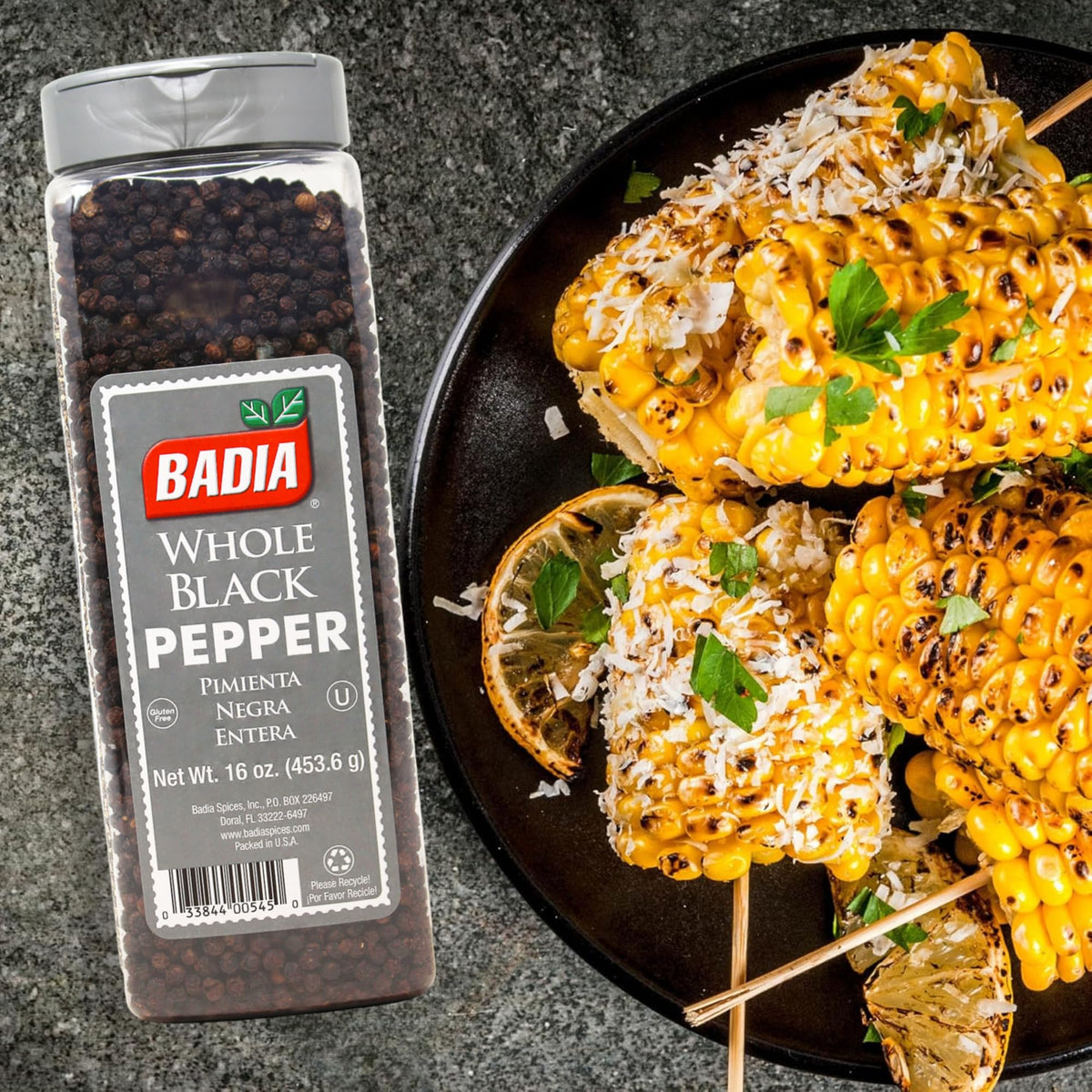 Badia Spices packaging with heritage badge signals trusted quality since 1967