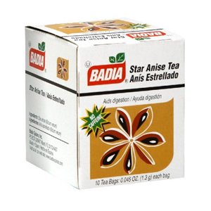 Badia star anise tea bag highlights aromatic spice for soothing tea moments