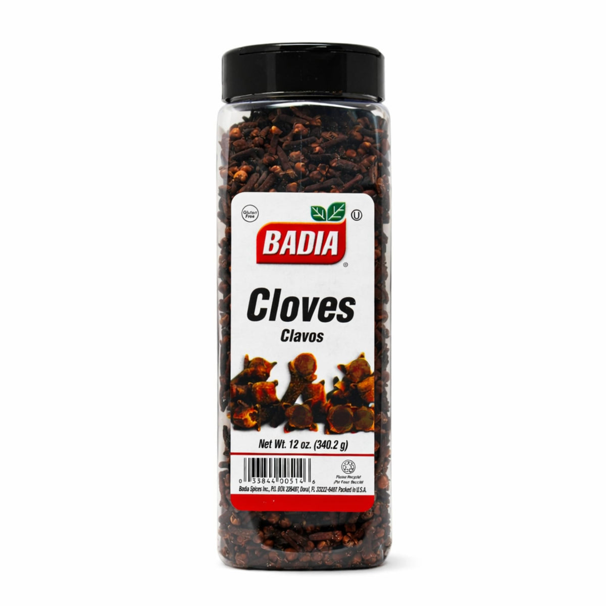 Badia Whole Cloves 12oz bottle; robust aroma for baking and cooking.