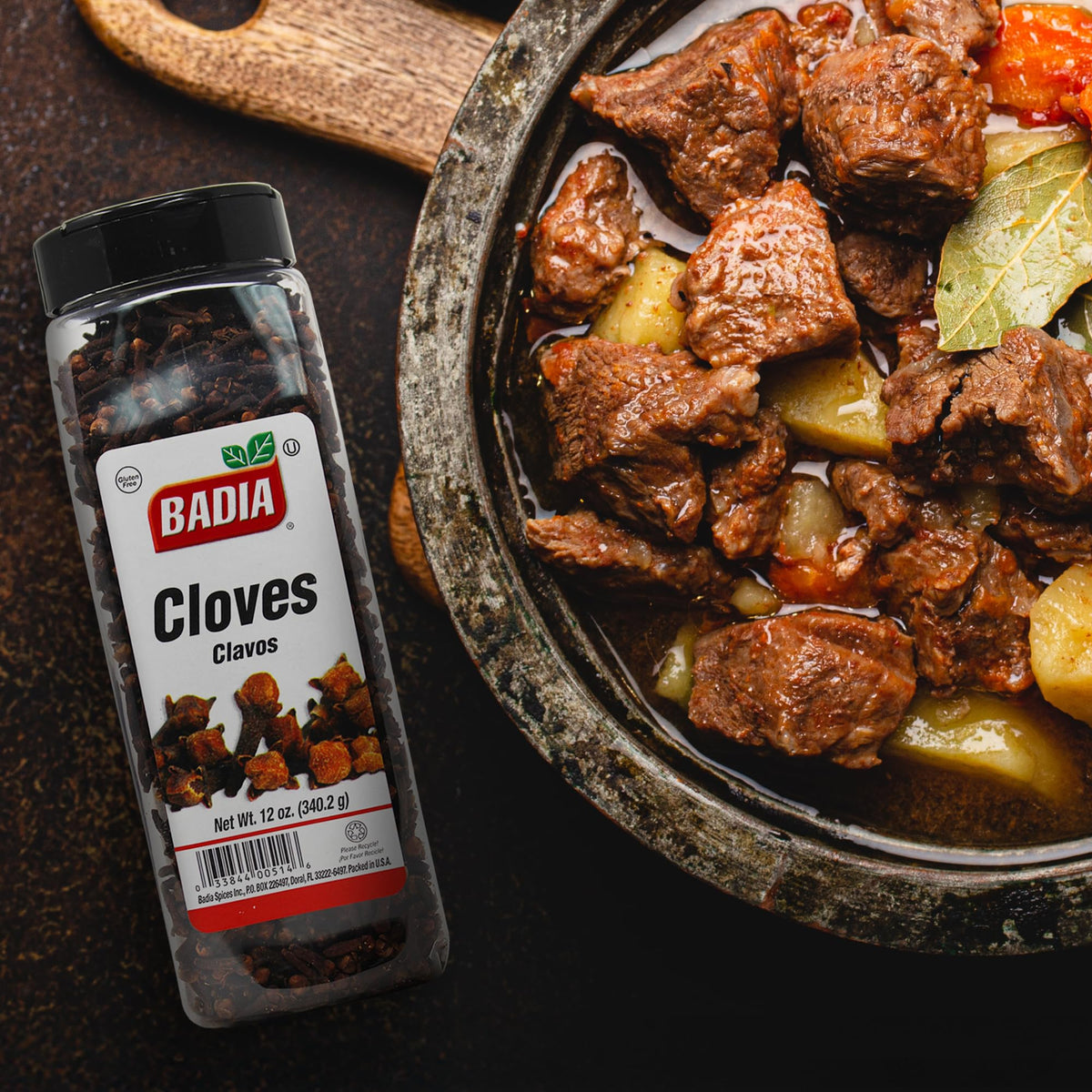 Badia whole cloves in pantry; versatile addition to holiday baking.