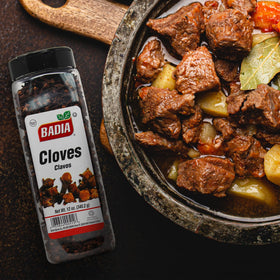Badia whole cloves in pantry; versatile addition to holiday baking.