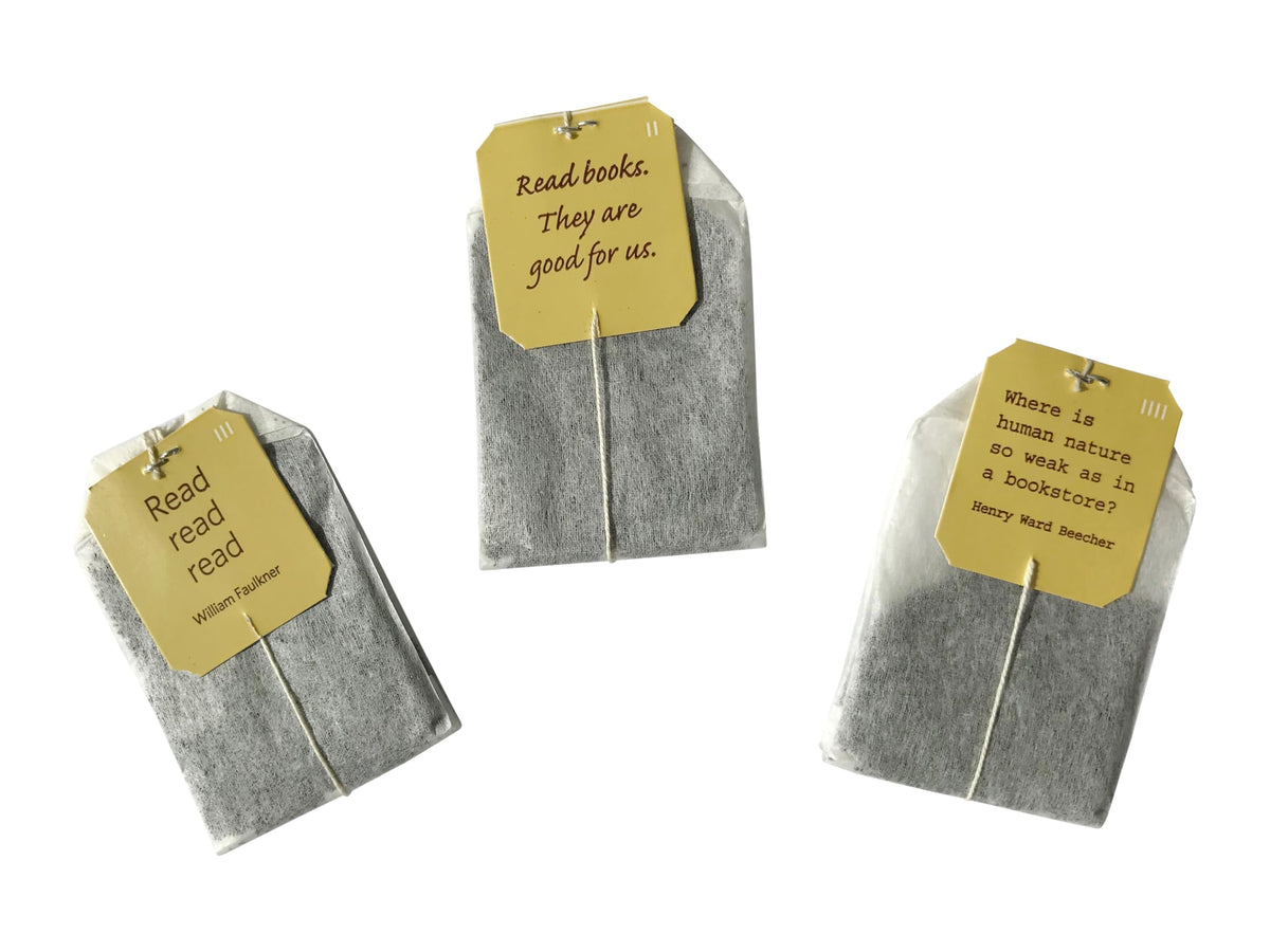 Bag Ladies Tea gift-pack for book lovers pairs tea with literary charm.