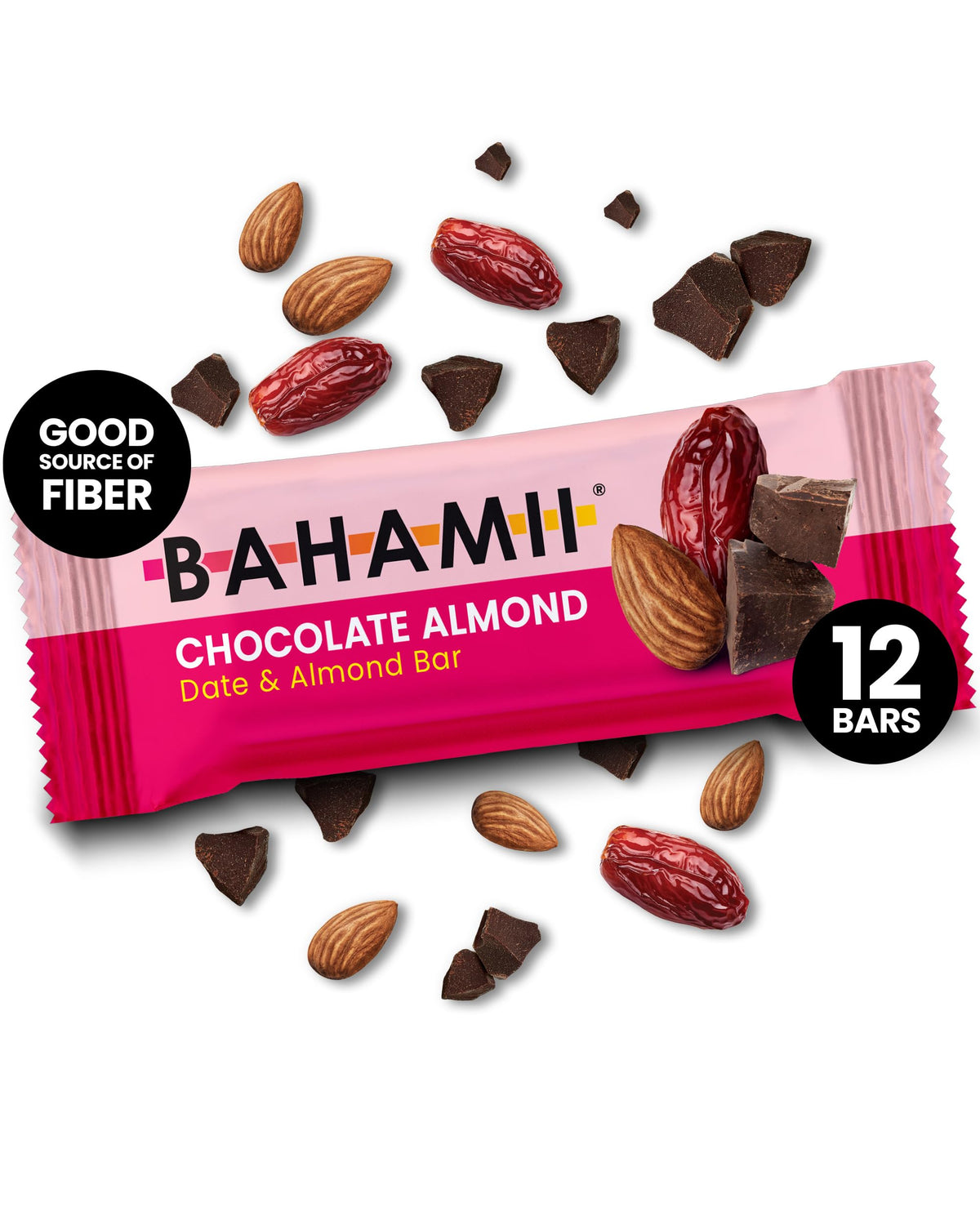 12-pack Bahamii bars for travel or on-the-go nourishment.