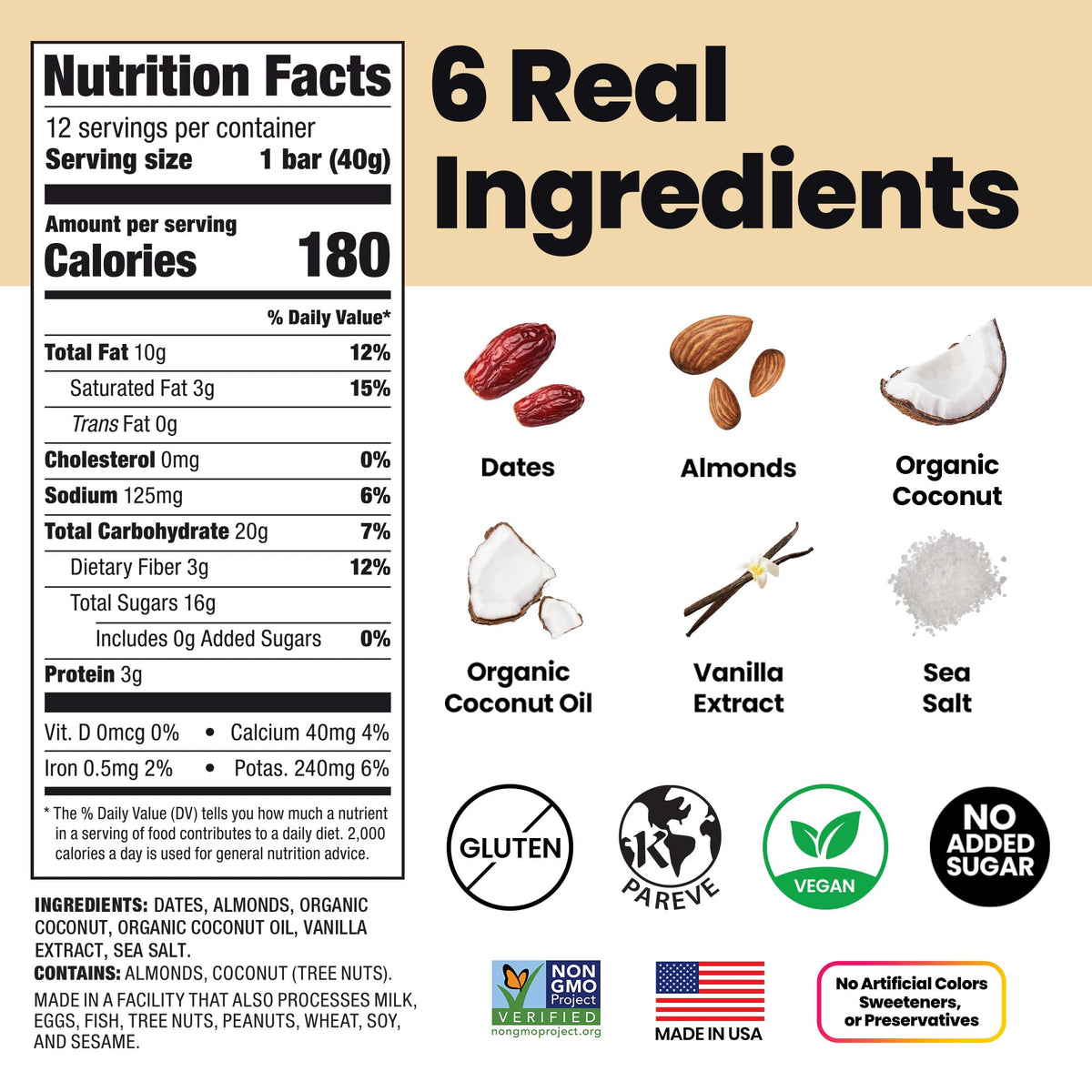 Bahamii healthy candy idea for kids, date-sweetened treat in a snack photo.