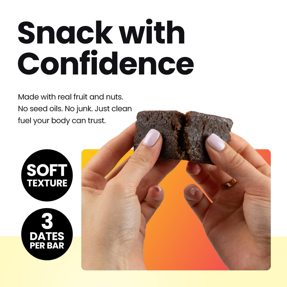 Bahamii Honey Cinnamon Date Bar served on a desk, perfect lunchbreak energy.