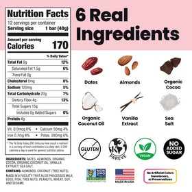 No sugar added—natural sweetness from dates in Bahamii bars.
