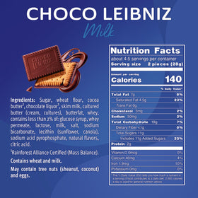 Bahlsen Leibniz Milk Cookies served with coffee for a refined break.