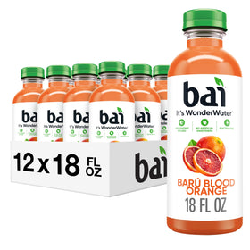 Bai Baru Blood Orange bottle 18oz—on-the-go hydration with electrolytes.