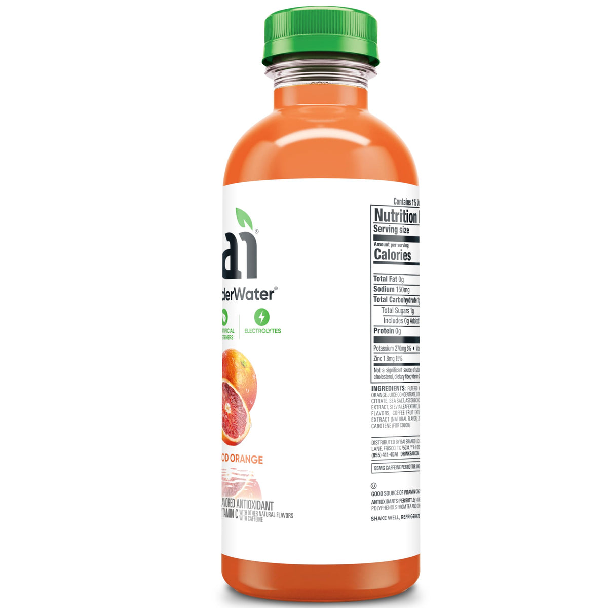 Bai Baru Blood Orange recycled-packaging—eco-friendly bottle packaging.