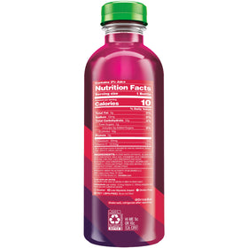 Bai Boost Buka Black Raspberry bottle nutrition panel reveals caffeine and sugar info.