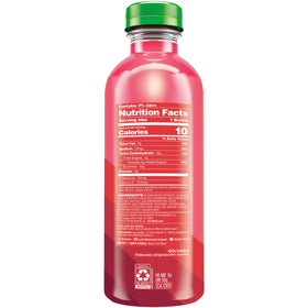 Close-up of Bai Boost Watamu Strawberry Watermelon label highlighting antioxidants.