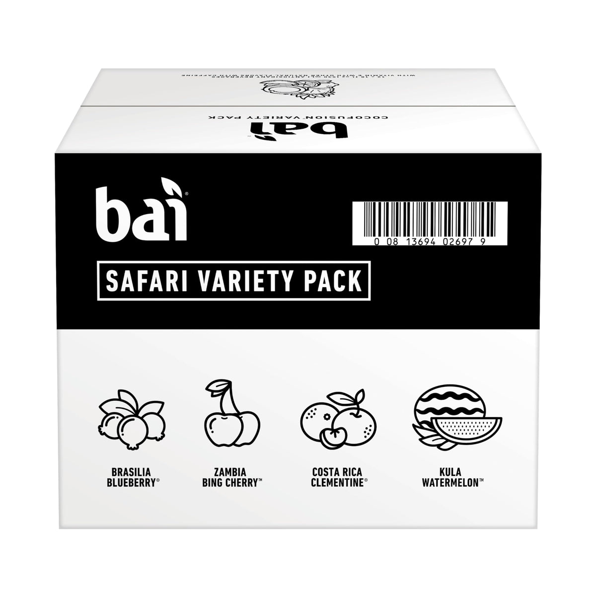 Bai Brasilia Blueberry bottle highlighting berry-forward taste
