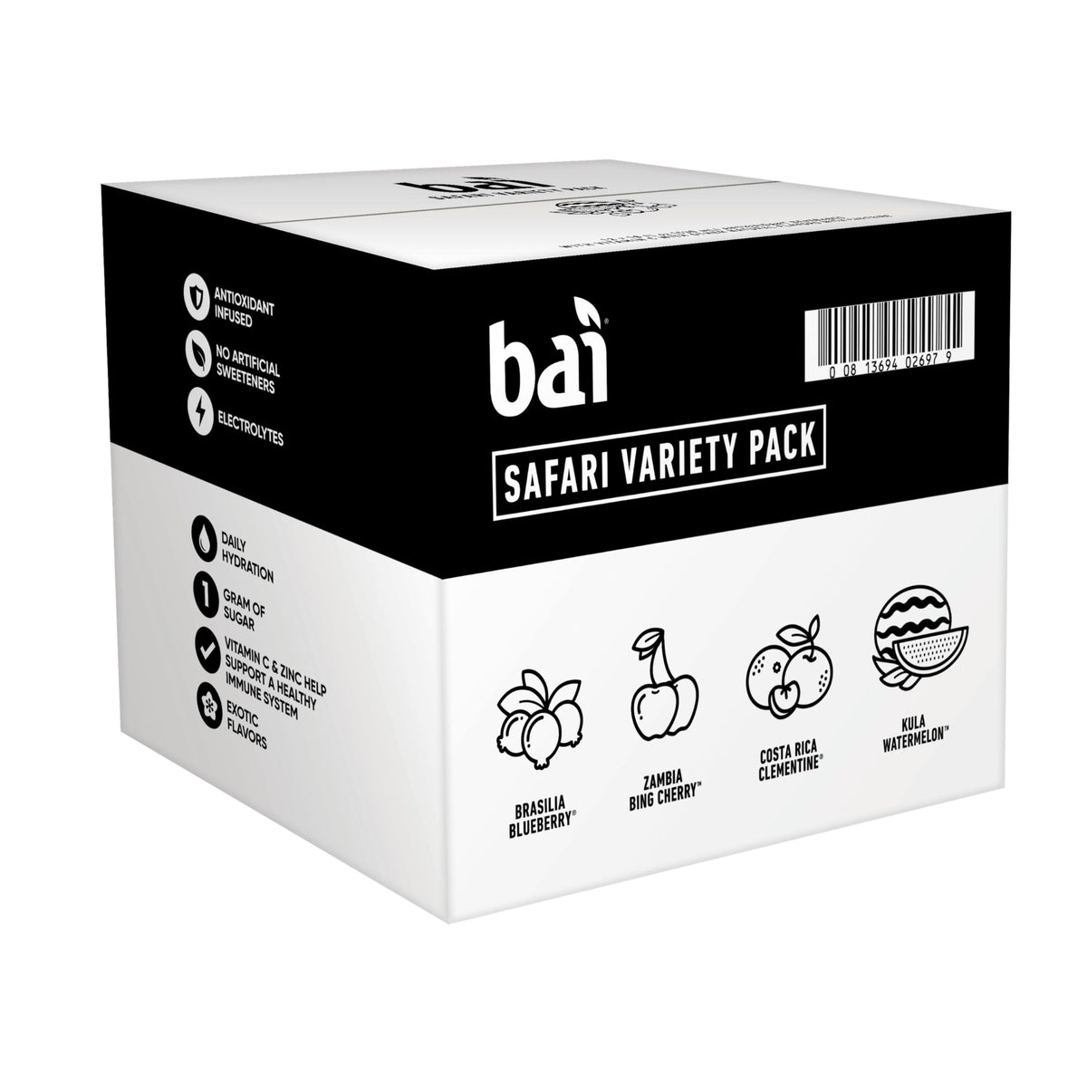 Bai Costa Rica Clementine bottle on a desk for a refreshing afternoon