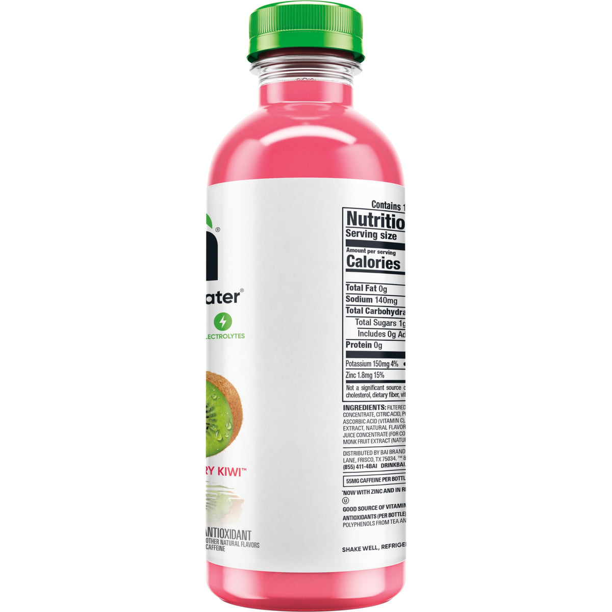 12-pack display of Bai Kupang Strawberry Kiwi beverages