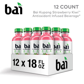 Bai Kupang Strawberry Kiwi pour showcasing bold flavor and Stevia sweetness