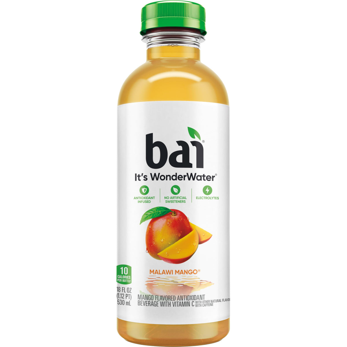 Bai Malawi Mango glass serving for on-the-go hydration