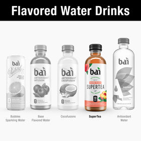Bai Narino Peach tea ingredients list on pack highlights quality.