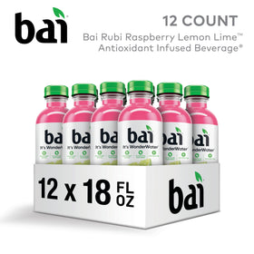 Pouring Bai Raspberry Lemon Lime into a glass highlights refreshing hydration with natural sweetness.