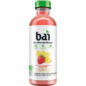 Bai São Paulo Strawberry Lemonade eco-packaging made from recycled plastic.