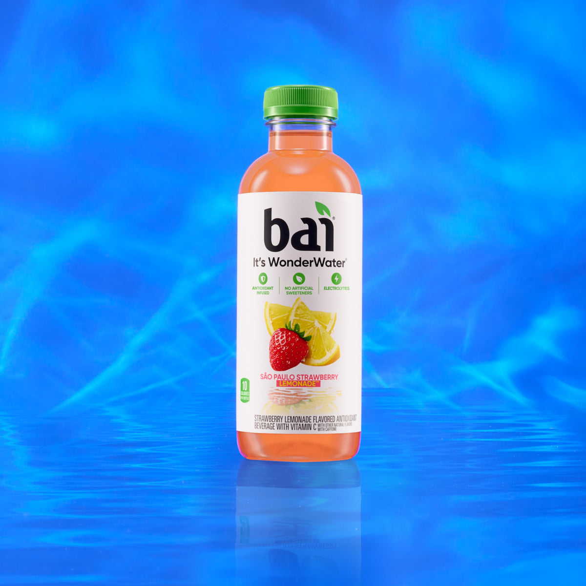 Bai São Paulo Strawberry Lemonade ingredients graphic.
