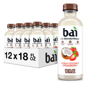 Bai Shala Coconut Strawberry bottle shows tropical hydration with a clean finish.