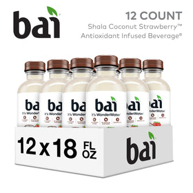 Bai Shala Coconut Strawberry pour demonstrates easy on-the-go hydration with vitamin C.