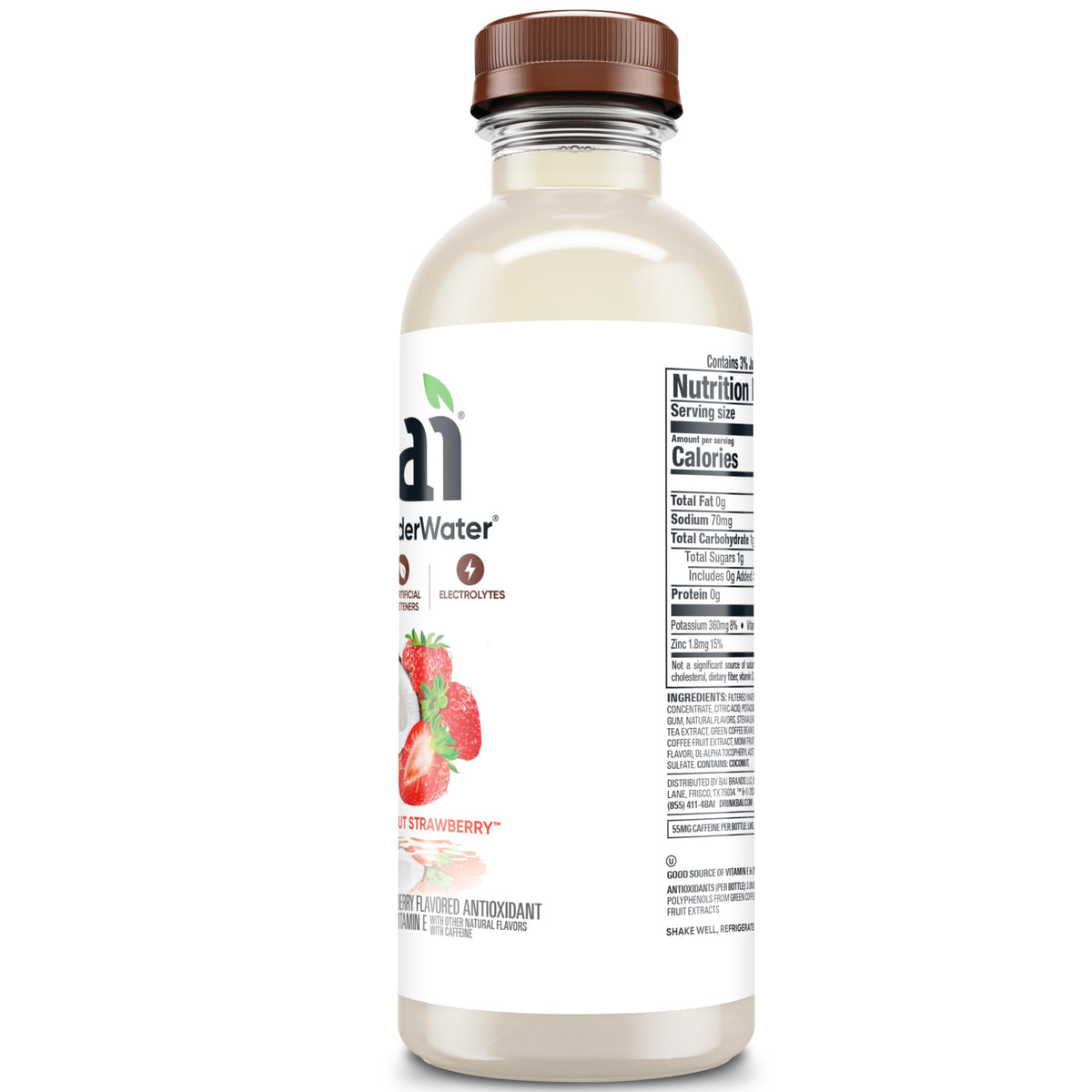 Bai Shala Coconut Strawberry recycled packaging supports sustainable choices.