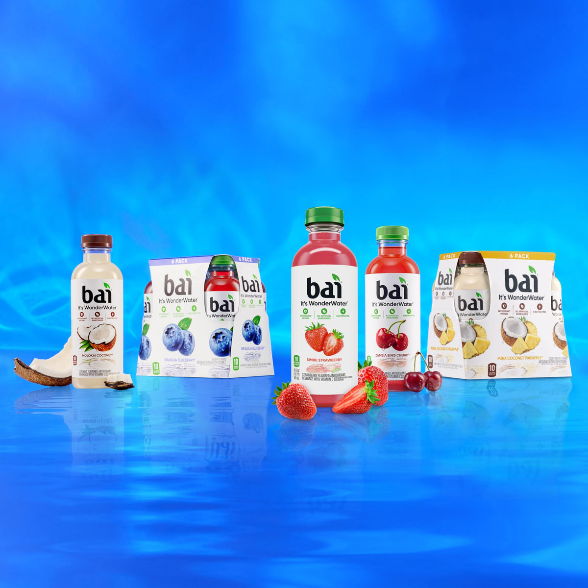 Bai Simbu Strawberry stevia leaf hints at natural sweetness.