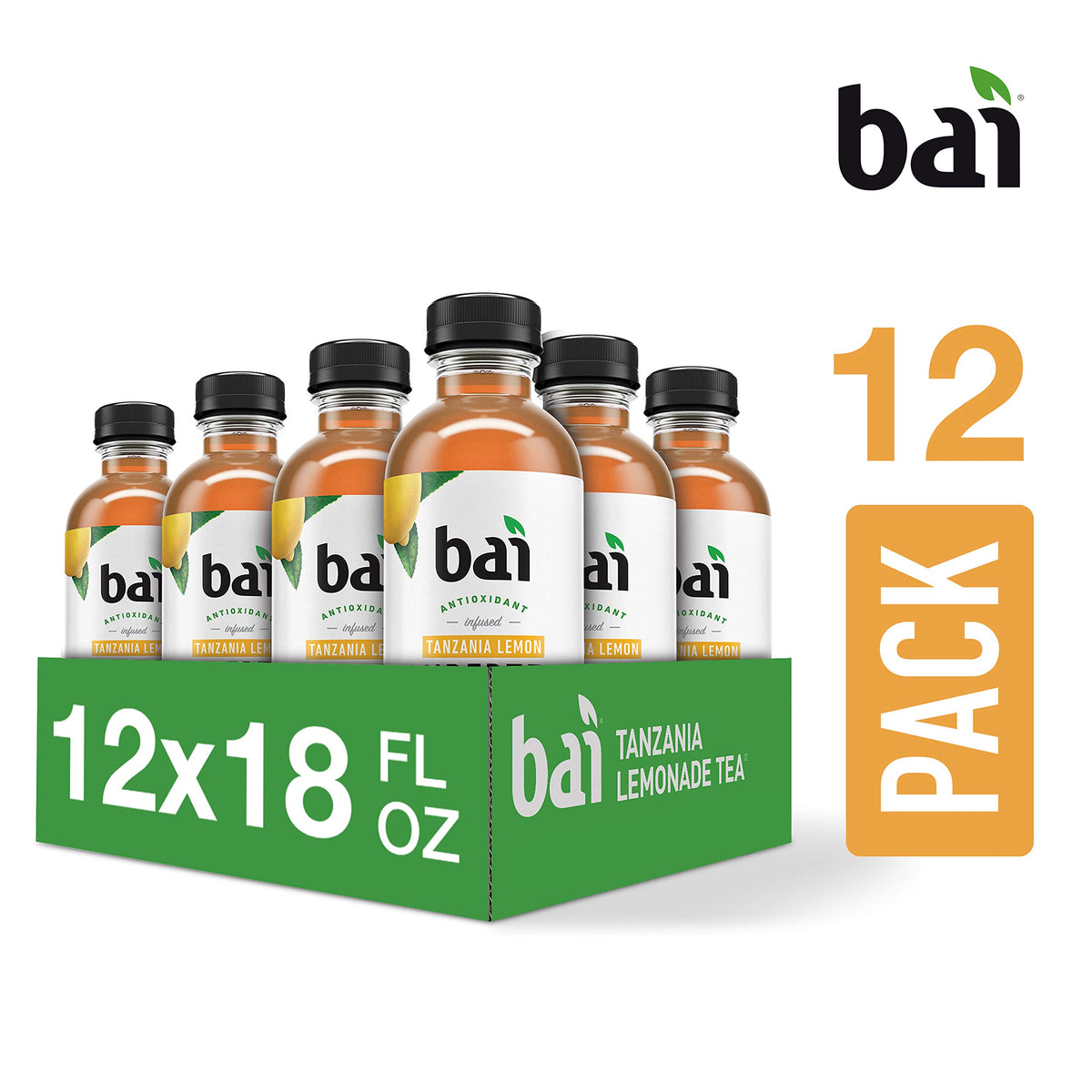 Bai Tanzania Lemon kitchen counter display for ready-to-drink refreshment.