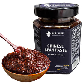 BAILINHOU Sichuan Broad Bean Paste jar with vivid red paste for stir-fries