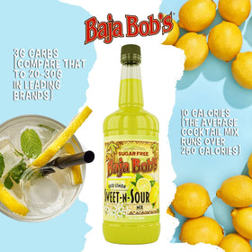Baja Bob's Low-calorie mixer idea for light, flavorful drinks