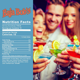 Baja Bob's Sugar-free label closeup highlighting keto-friendly sweetness