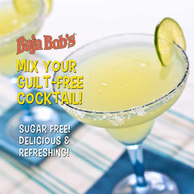 Baja Bob's Sweet n Sour Mix in a citrus splash glass