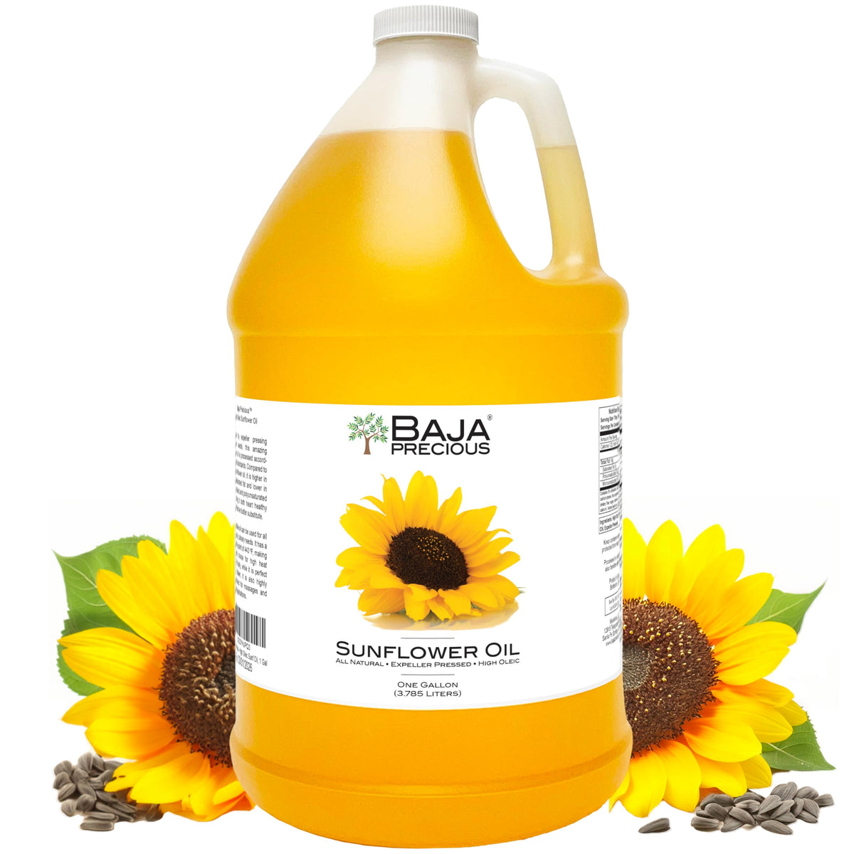 Baja Precious high oleic sunflower oil bottle for versatile cooking and frying.