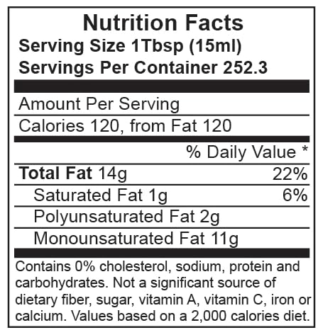 Baja Precious oil label shows non-GMO, pure sunflower oil.