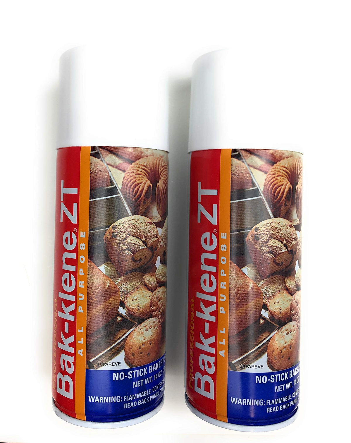 Bak-klene ZT release spray can demonstrates superior release for baked goods.