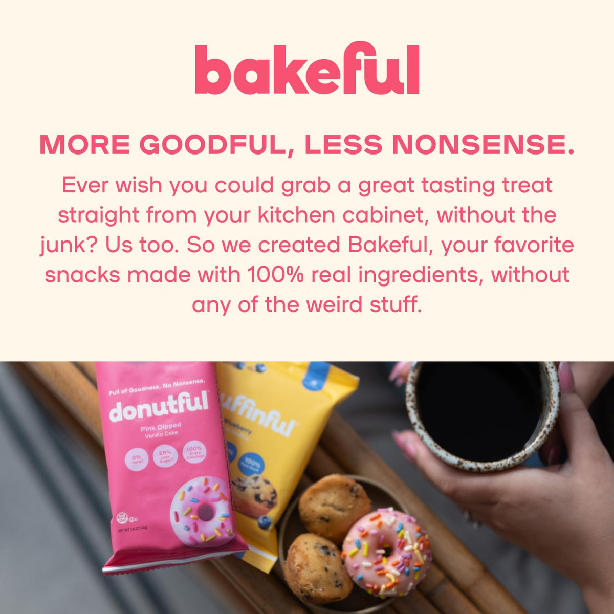 Bakeful Muffinful lunchbox snack idea with clean ingredients.