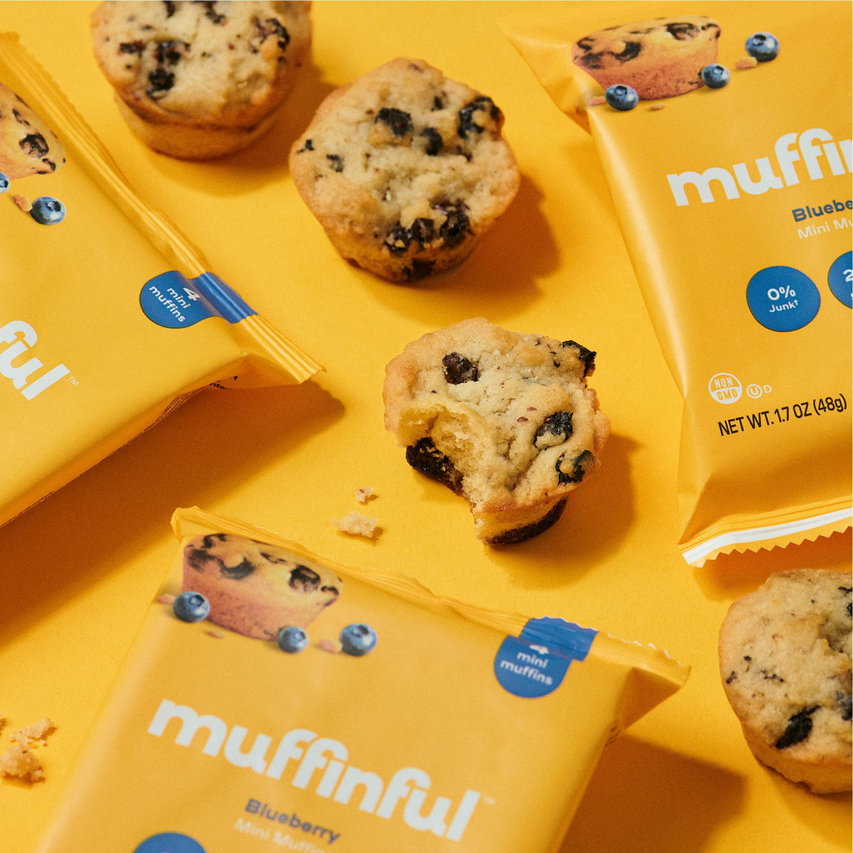 Bakeful Muffinful confetti mini muffins display boxes showcase convenient treats