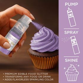 Bakell Lilac Purple Tinker Dust for desserts and party treats.