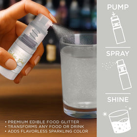 Bakell mini spray pump for precise edible glitter application