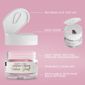 Bakell Soft Pink Tinker Dust on cupcakes adds subtle glamour.