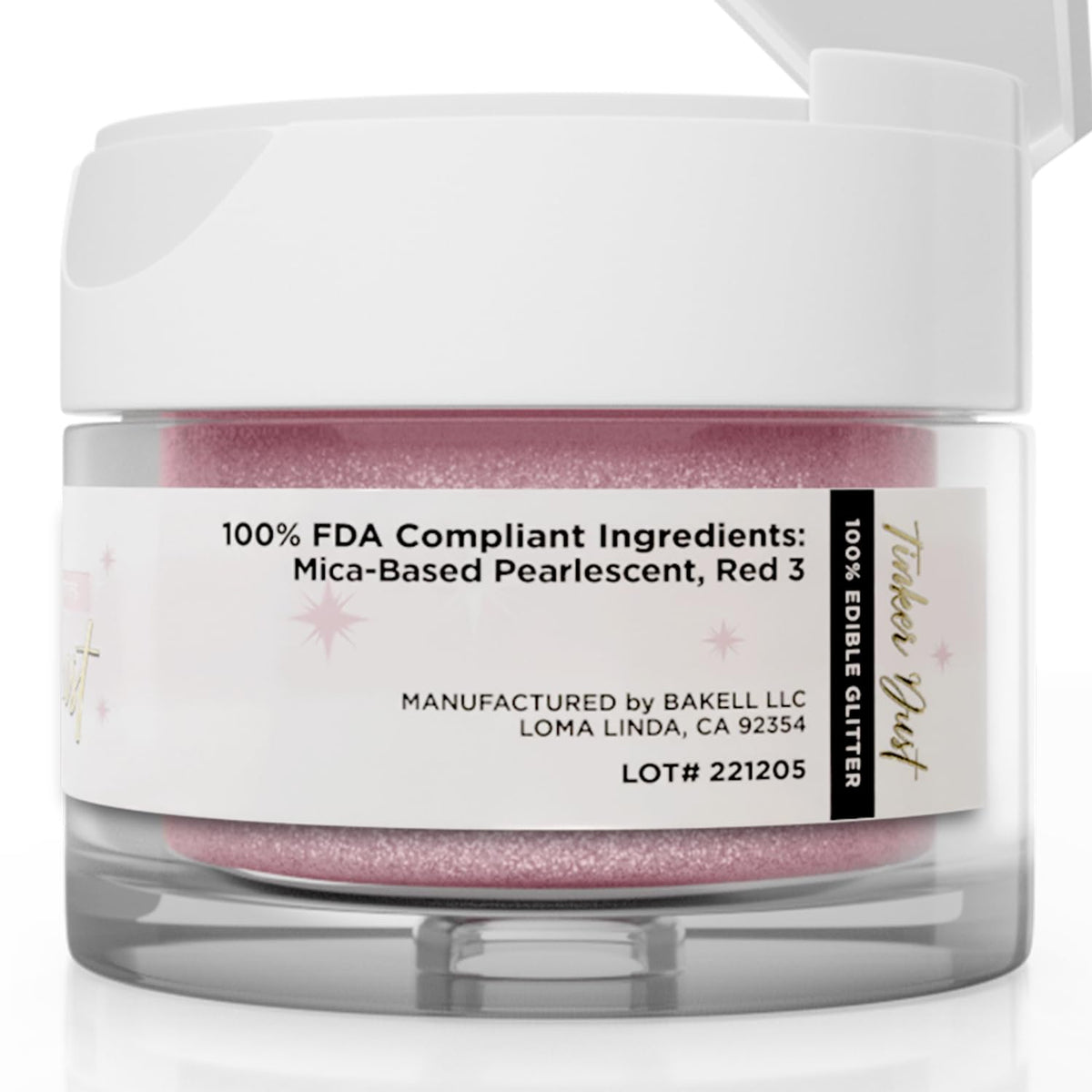 Bakell Soft Pink Tinker Dust ideal for parties and celebrations.