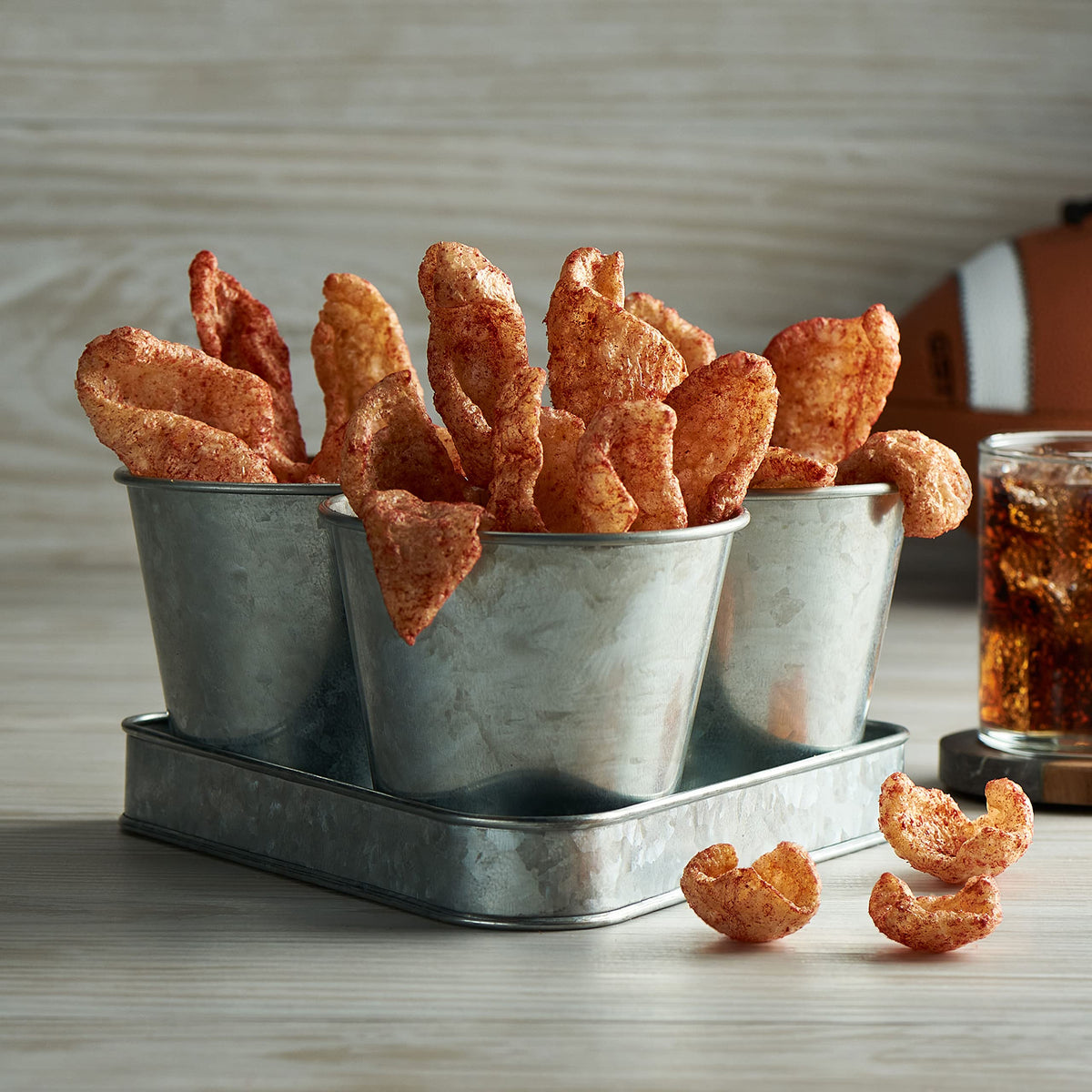 Baken-Ets Hot N' Spicy pork rinds with bold heat for adventurous snacking